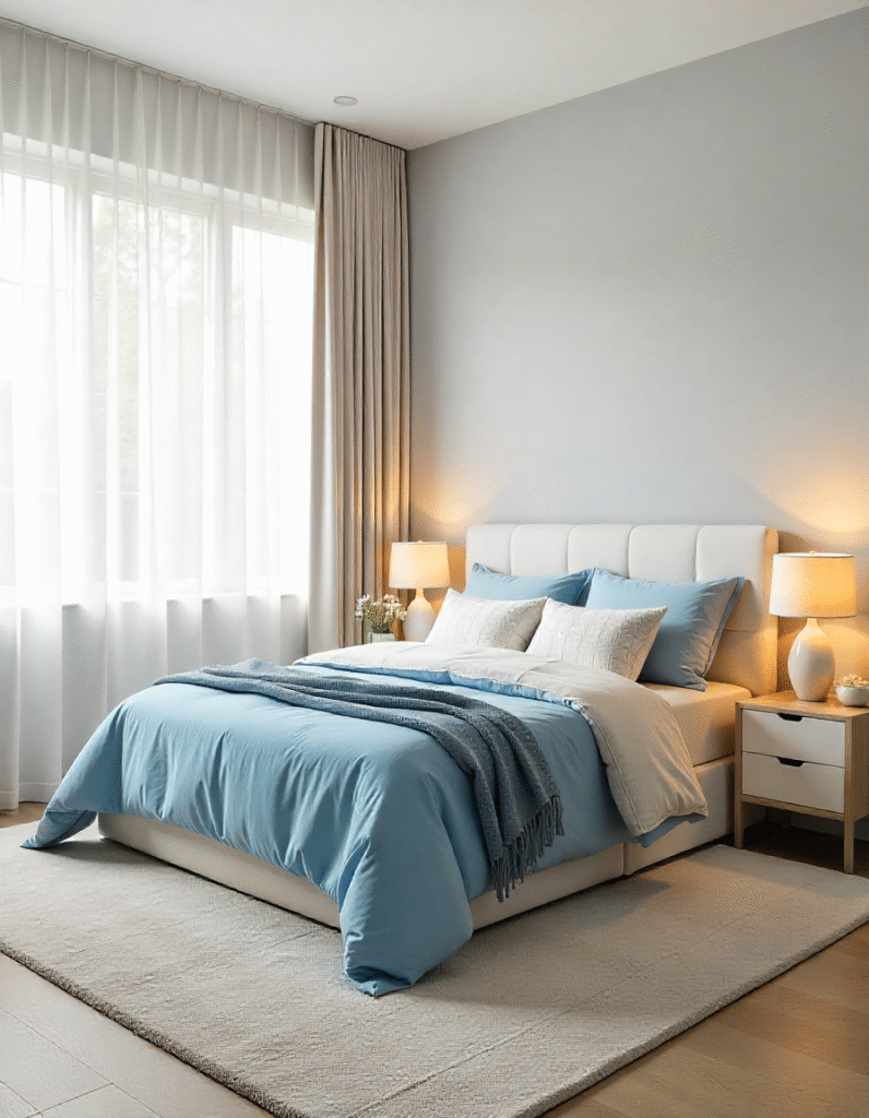 best bedroom wall color, grey