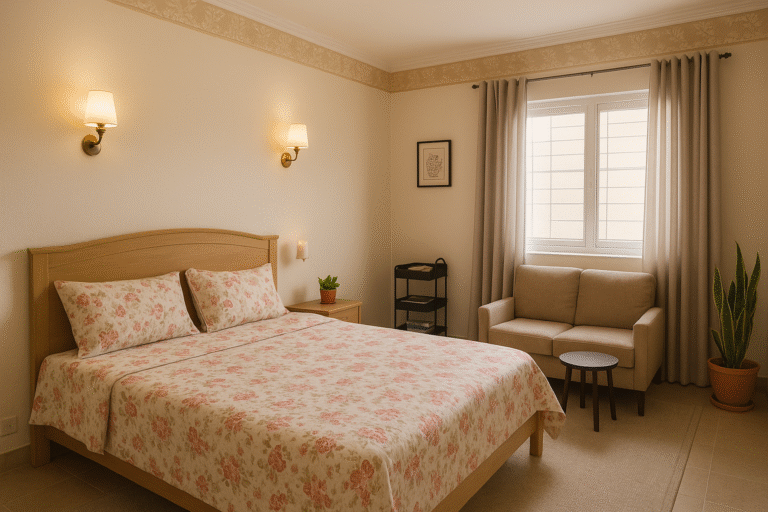 Small bedroom interior design for couples in Pakistan